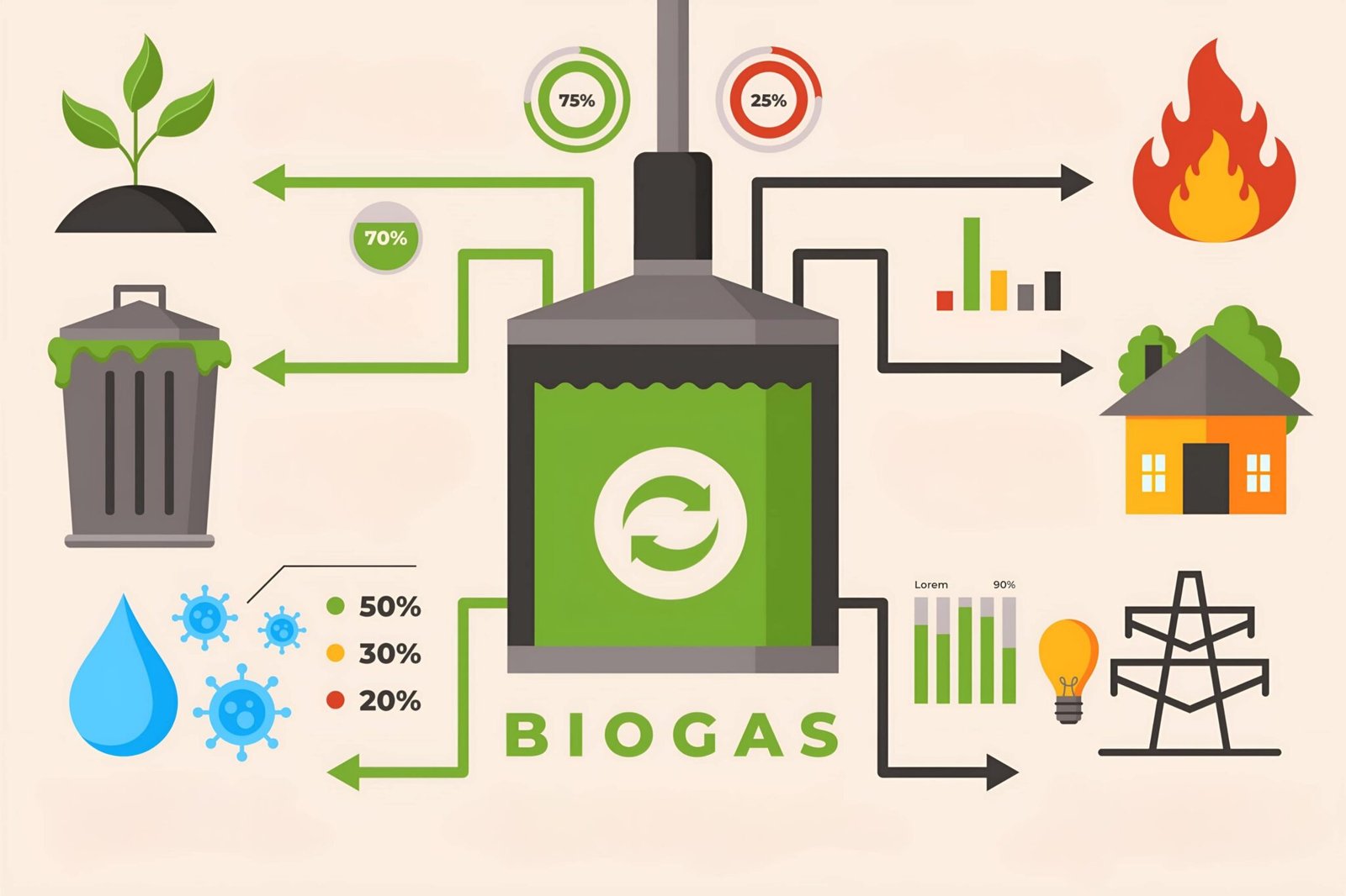 how biogas plants work